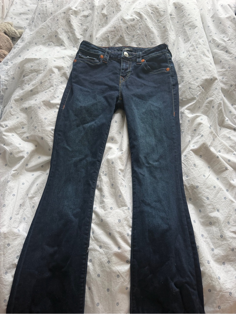 True Religion Dark Indigo Boot Cut Jeans
